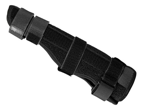 Férula De Aluminio Para Muñeca Con Protector De Dedos Color Negro