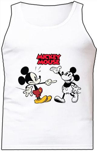 Esqueleto Mickey Mouse Camisilla Bca Urbanoz