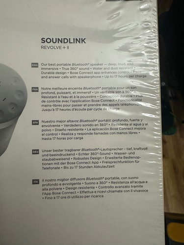 Parlante Bose Soundlink Revolve+ Ii Portátil Con Bluetooth (Usado)