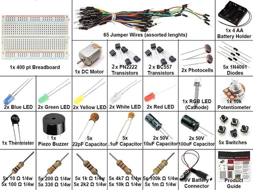 Fundamentos De Electricidad Para Proyectos Arduino Kit Básic
