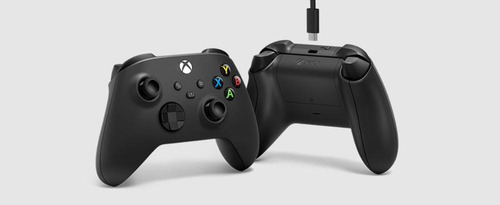 Controle joystick sem fio Microsoft Xbox Xbox Series X|S Controller + USB-C cable carbon black