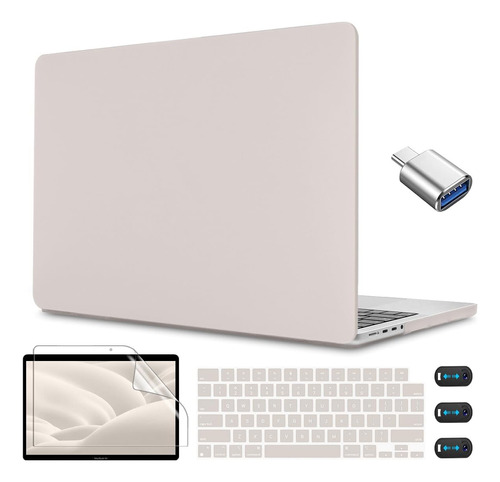 Funda Cissook Para Macbook Air 13 M2 + C/teclado Beige