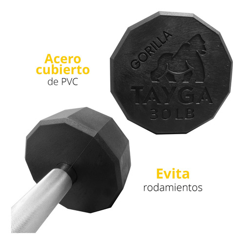 Rack De Mancuernas Tayga RGorilla 5-50 Gym Tayga Color Gris