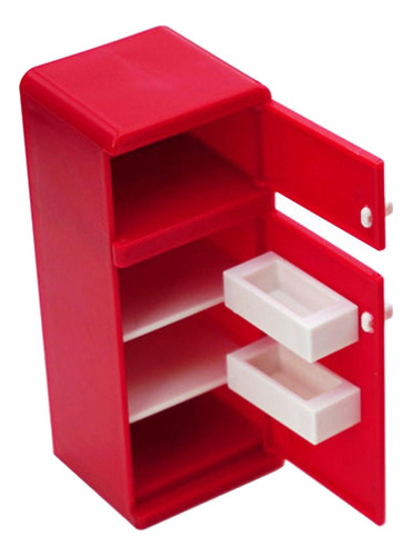 2 12 Escala Móveis De Casa De Bonecas Modelo De Vermelho