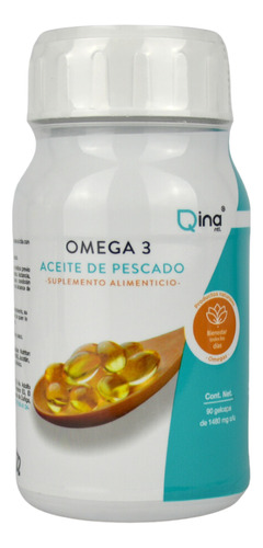 RmFlex Omega 3 Qina Aceite De Pescado Dha Y Epa 90 Cap-qina Sabor Sin sabor