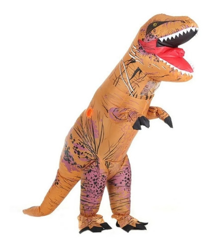 Disfraz Inflable Dinosaurio T-rex Halloween Con Inflador