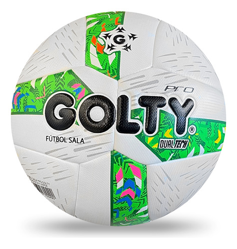 Balón Fútbol Sala Golty Pro Dualtech Ii-blanco/verde Color Blanco/verde