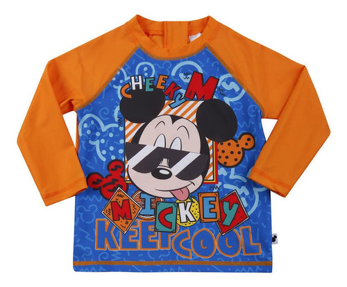 Bebé Niño Polera Uv+50 Mickey Disney Anteojos