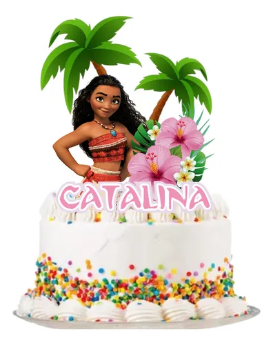 comprar Moana Topper Adorno Para Tortas Moana Personalizado