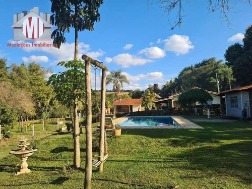 Imagem 16 de 30 de Ótima Chácara Com 3 Dormitórios, Piscina, Lago, Pomar, Acesso Todo Asfaltado, À Venda, 1600 M² Por R$ 370.000 - Zona Rural - Pinhalzinho/sp - Ch0983