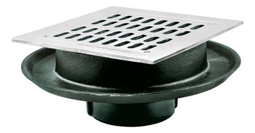 2584 Coladera D Rejilla Cuad, D Acero Inox C /campana Helvex