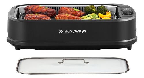 Parrilla Electrica Smokeless Grill Master Negro Easyways