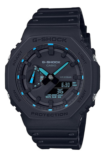 Reloj G-shock Gaa2 Con Acento De Neón, Azul