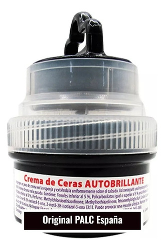 Limpia Calzado Negro Palc 50ml, Autobrillo Con Cera De Abeja