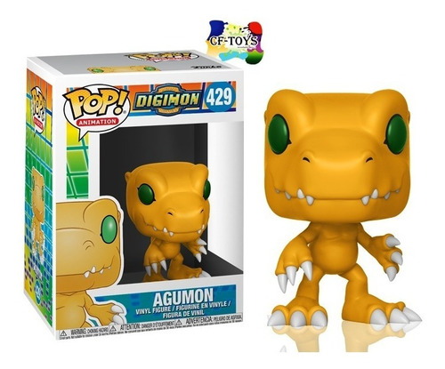 Agumon Funko Pop Digimon Anime Manga Mascota Bandai Repti Cf