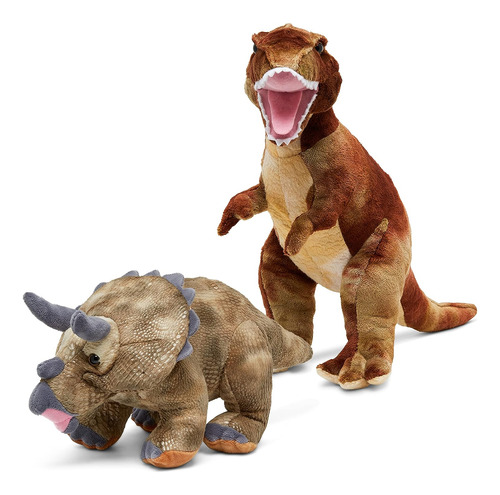 Dragon Drew Dinosaur T-rex Y Triceratops Plush Animales Rell