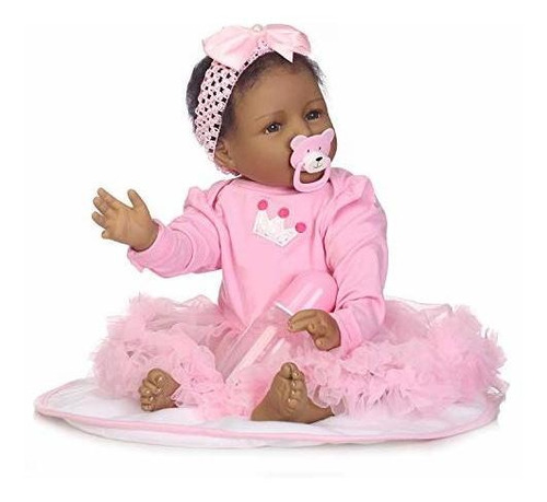 Icradle Biracial Reborn Baby Doll Black African American Gir