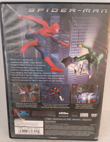 Videojuego Spiderman Greatest Hits Para Ps2 Original (Usado)