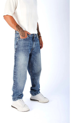 Pantalón Jean Mom Hombre Clásico Talles Especiales