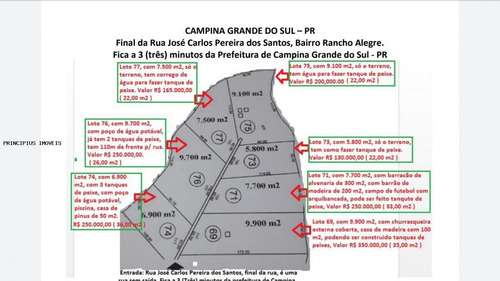 Imagem 7 de 8 de Chácara Para Venda Em Campina Grande Do Sul, Rancho Alegre, 1 Dormitório, 1 Banheiro, 1 Vaga - 00114_2-425620
