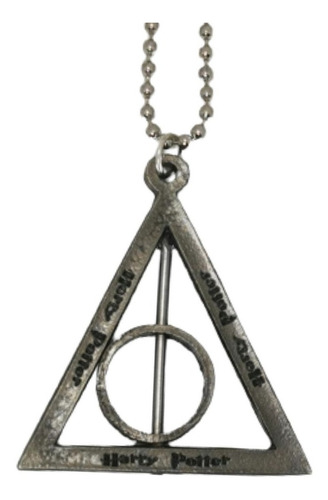 Imagen 1 de 4 de Harry Potter Collar Reliquias De La Muerte Giratorio Magia