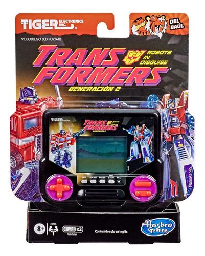 Imagen 1 de 3 de Consola Transformers Videojuego Lcd Portatil Hasbro 1993
