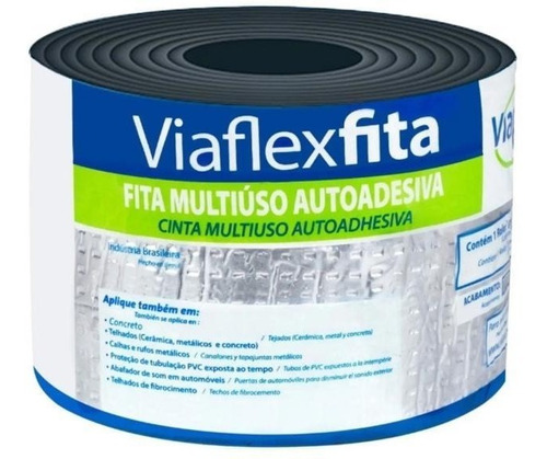 Manta Aluminizada Viaflex Rolo 10cm X 10m