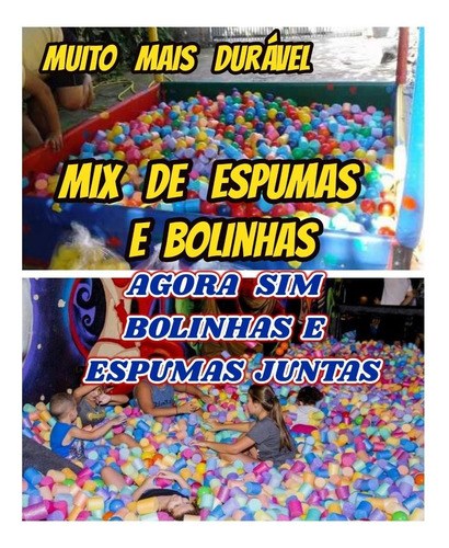 Espumas+bolinhas Para Piscina De Bolinha Kit Com 1000+brinde