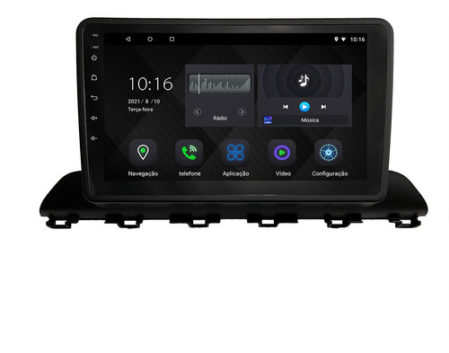 Imagem 1 de 2 de Multimidia Android 10 Navpro Caska 2gb Hyundai Hb20 Carplay
