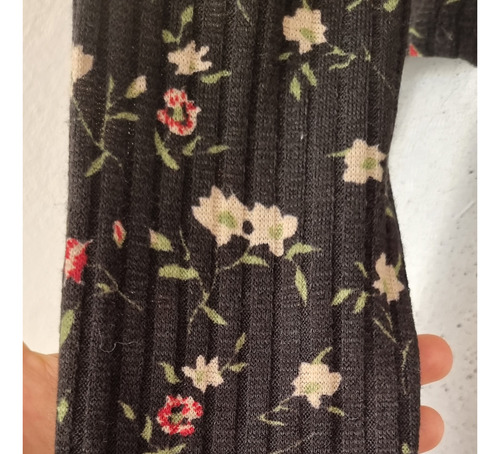 Sueter Cardigan Acanalado Floral Mujer Talla M - L / 34-36