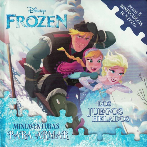 Libro Disney Rompecabezas Frozen Los Juegos Helados Aventura