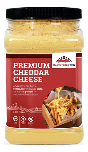Hoosier Hill Farm Premium Queso Cheddar En Polvo, 2.5 Libras