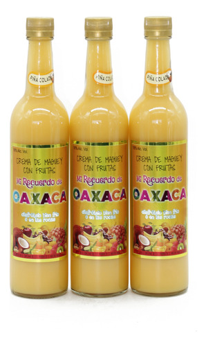 Crema De Mezcal Oaxaca 750 Ml - 3 Botellas