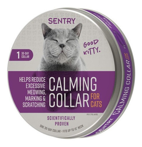 Imagem 1 de 1 de Coleira Calmante Sentry Feliway Feromônio Para Gatos