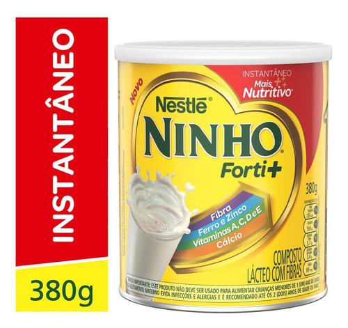 Atacado C/12 Composto Lácteo Ninho Fibras Nestle 380g 