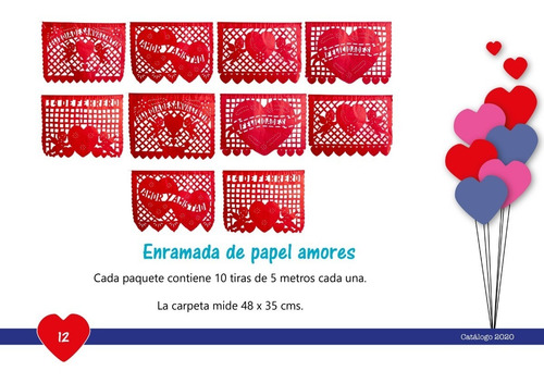 Imagen 1 de 1 de Papel Picado - Enramada Papel Amores