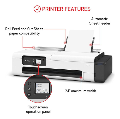 Plotter Canon Imageprograf Tc-20m 24 Scan Wifi Color F