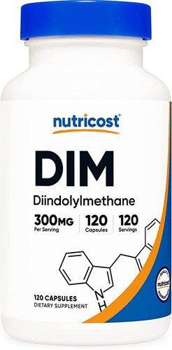 Original Nutricost Dim (diindolylmethane) 120 Cap Bioperine 