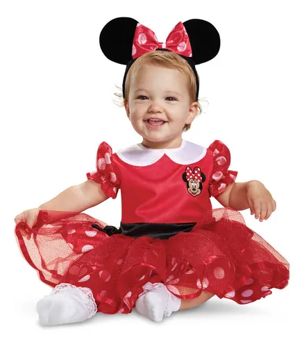 Disfraz Talla 12 18 Meses Para Bebé De Minnie Mouse Rojo