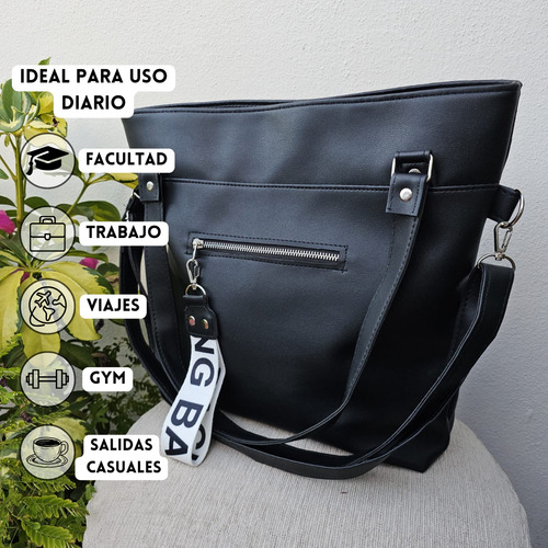 Cartera Mujer Grande Cuero Eco Amplia Bolso Moda Morral Tote