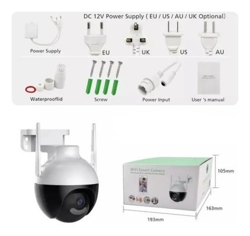 Nova Câmera Speed Dome Ip Wifi Hd Antena Dupla Icsee 2023