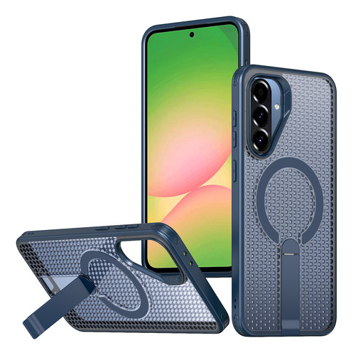 Funda De Teléfono Para Samsung Galaxy S25 Ultra Plus S24fe A16, A55, A56, Malla Magnética, Disipación De Calor, A Prueba De Golpes