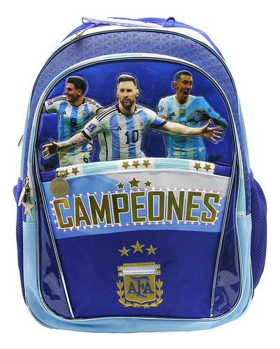 Afa Mochila 18   Espalda Logo De Afa Y Campeones Con Luz