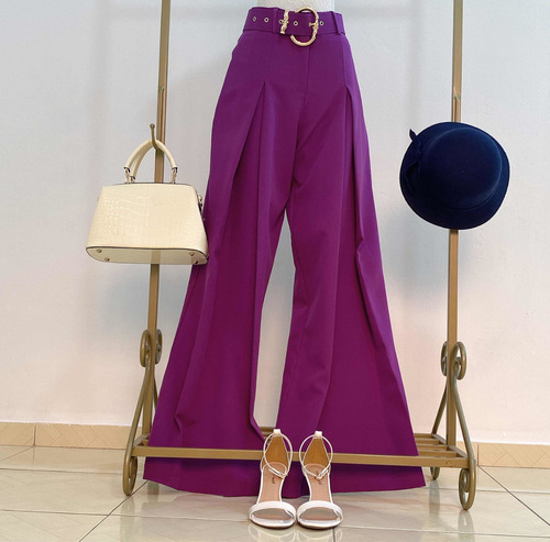Imagem 2 de 7 de Calça Pantalona Moda Social Feminina