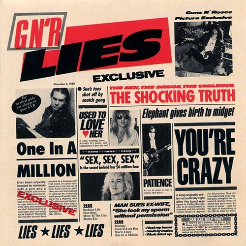 Guns N' Roses-  Gn'r Lies (8 Canciones) Cd Disco- Nuevo
