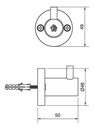Kit De Accesorios Baño Fv Arizona 4 Piezas 0179.04/b1 Cromo