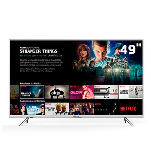 Smart Tv Led Semp Toshiba 49 Polegadas Tcl Com Conversor Dig