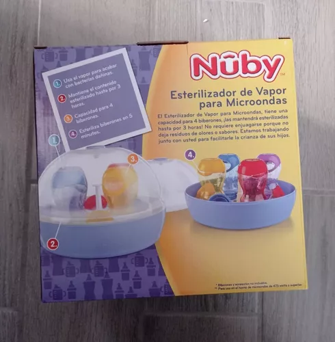 Nuby Pack Esterilizador Microondas + 3 Biberones Y Cepillo