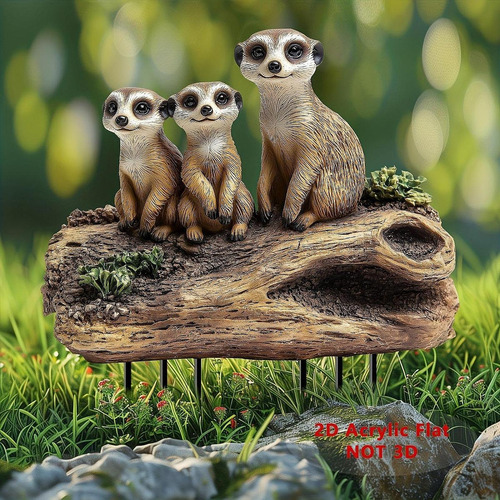 Partes De Jardín Plaga Acrílica 2d Yarda Adornos De Arte