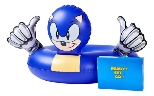 Sonic Swim Ring Inflatable Pool Float Ride On Beach Swimmin.
